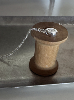 925纯银迷你一粒钻小水滴项链