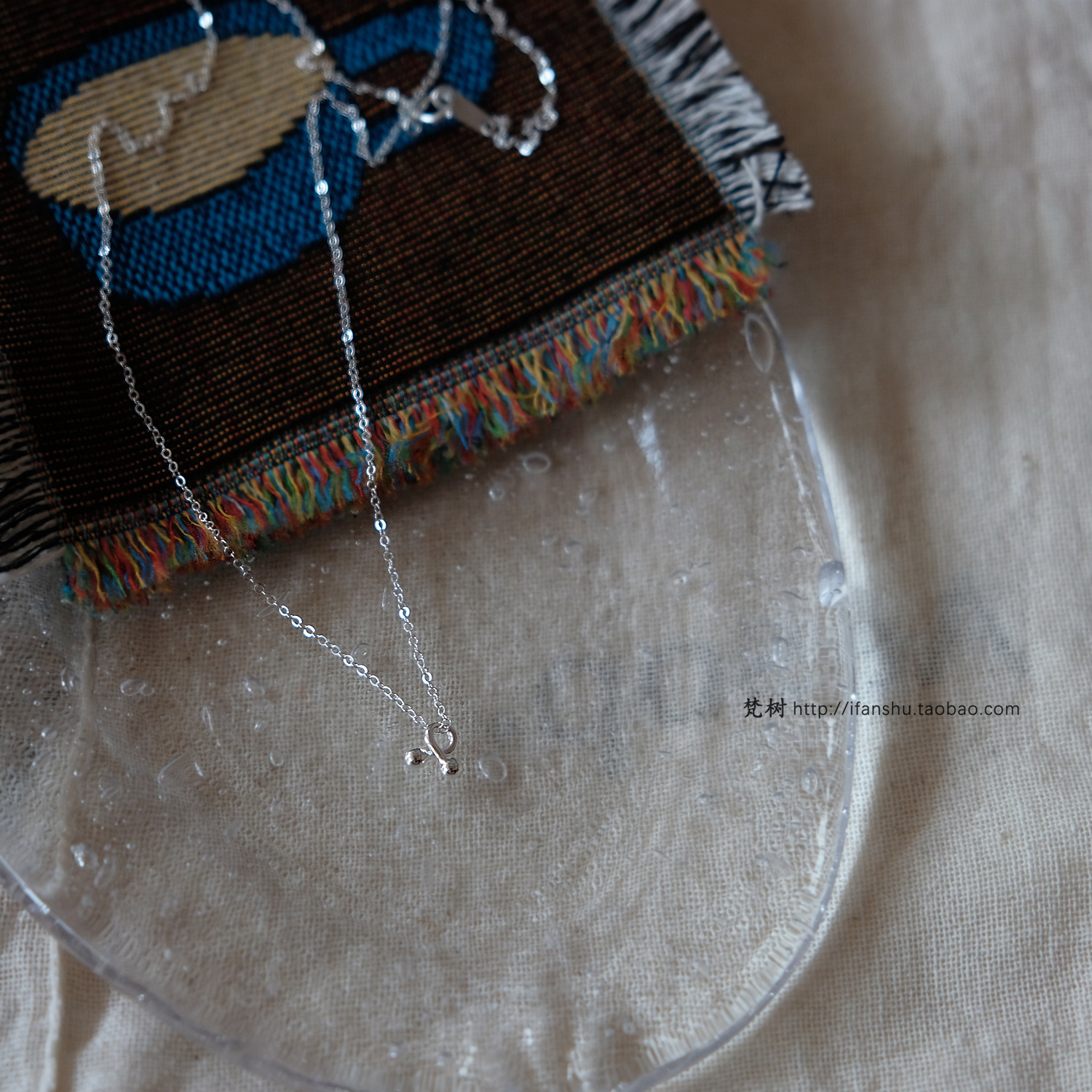 梵树For handmade-《交换温柔》S925纯银 日常扭结小樱桃项链 - 图2