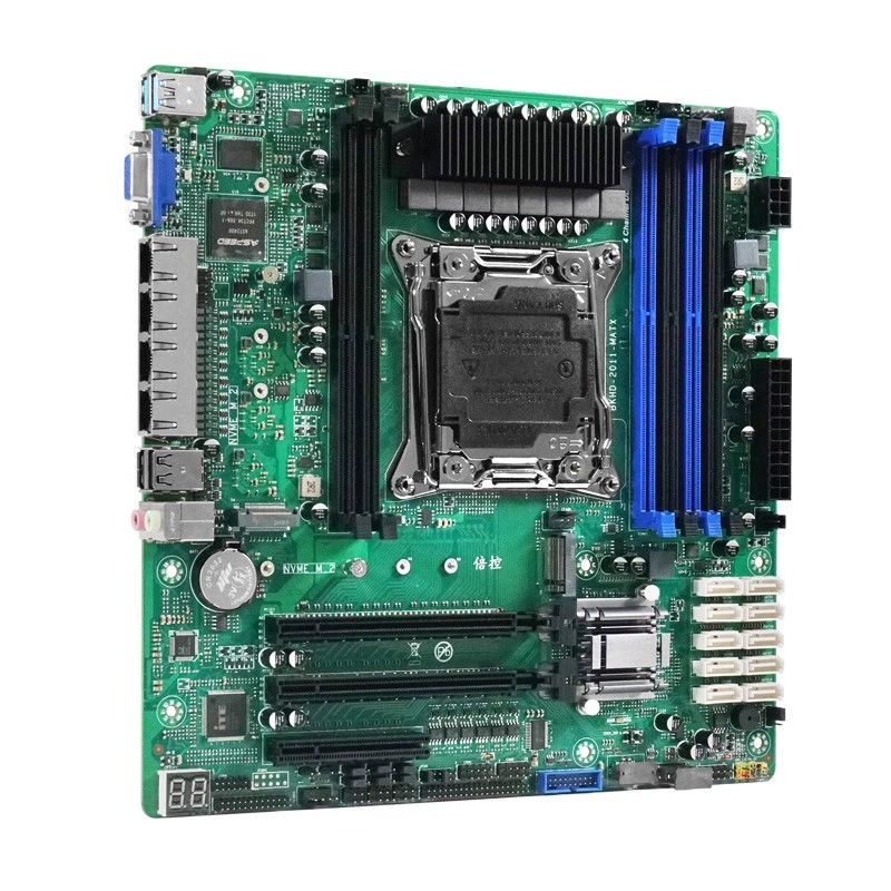 倍控C612工控机nas软路由X99主板 E5-V3V4 四网2.5G 10sata MATX - 图3