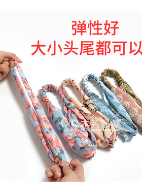 交叉雪纺小碎花女士韩版头饰发带