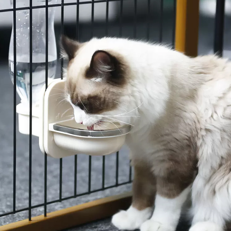 休普猫咪饮水机宠物自动饮水机喝水盆狗狗喂水碗悬挂式饮水器 - 图1