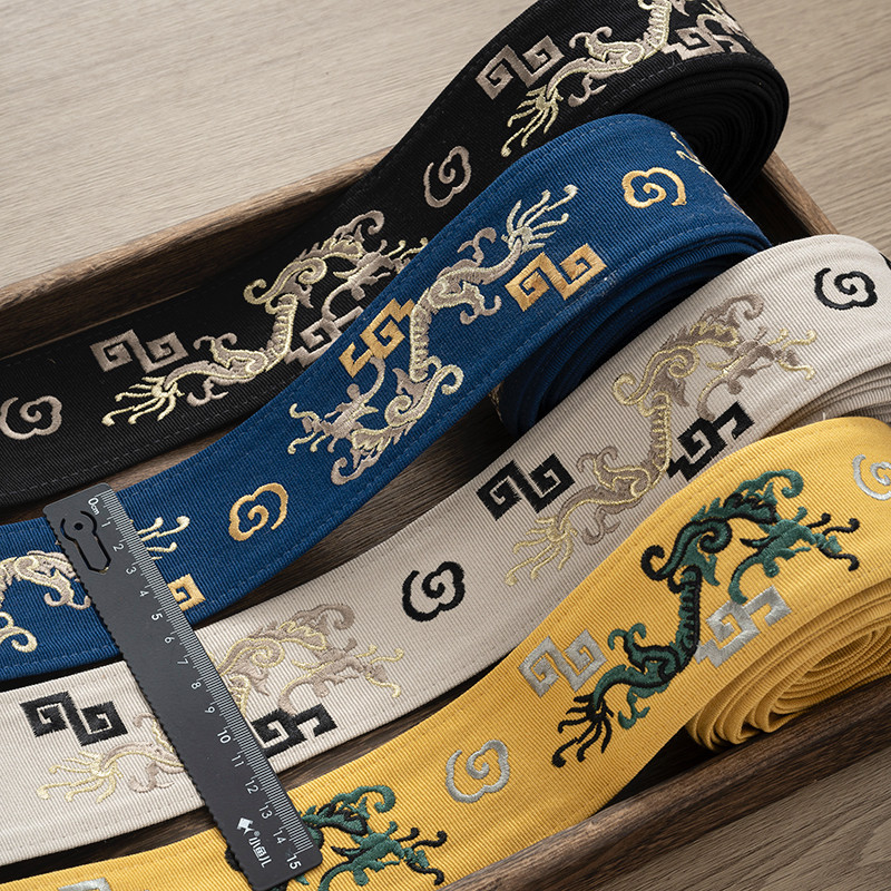 中式刺绣窗帘立边花边辅料绣花织带汉服戏服霞帔裙头沙发布装饰带,淘宝优惠券,粉丝福利购,淘宝优惠卷