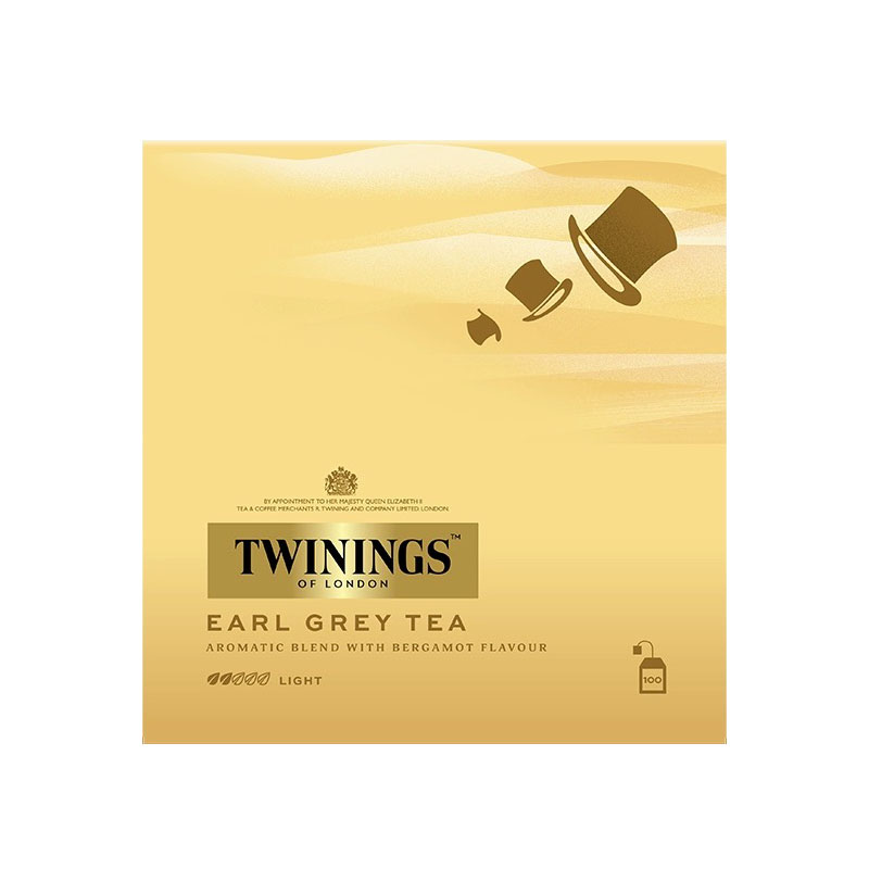 川宁豪门伯爵红茶100片包 Twinings earl grey袋泡茶包早餐红茶包-图3