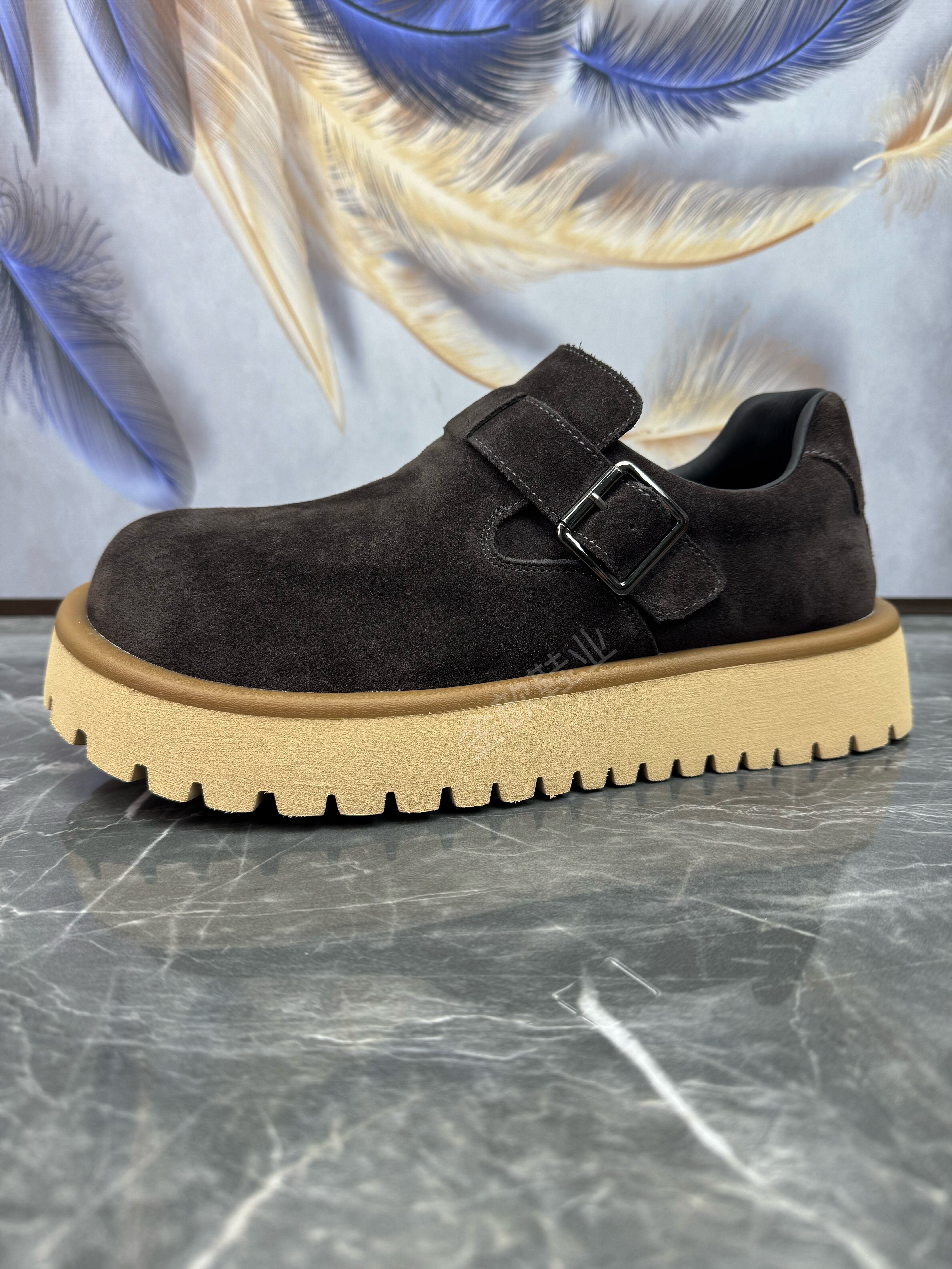 男鞋2025秋冬新款轻便软底简约百搭真皮反牛绒一脚蹬休闲勃肯鞋男,淘宝优惠券,粉丝福利购,淘宝优惠卷