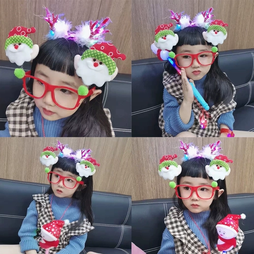 Рождественское мигающее ожерелье, детский защитный амулет, декор для детского сада, подарок на день рождения