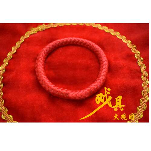 广场舞金丝绒红色技巧二人转东北秧歌跳舞蹈手绢八角巾手帕方巾 - 图1