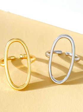 锌合金时尚高颜值百搭开口戒