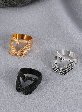 男女通用锌合金复古万圣节戒指