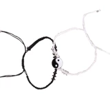 Плетеный браслет для влюбленных, модный аксессуар подходит для мужчин и женщин, китайский стиль