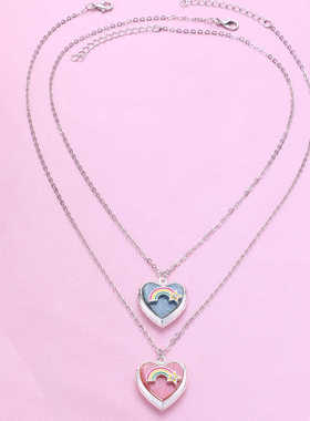 相片吊坠照片项链男女通用合金
