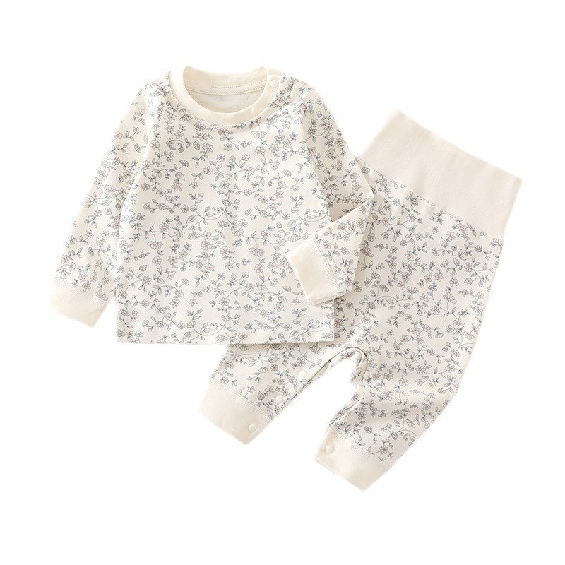 宝宝高腰套装春秋纯棉男睡衣女a类打底秋衣秋裤婴儿内衣套装保暖,淘宝优惠券,粉丝福利购,淘宝优惠卷