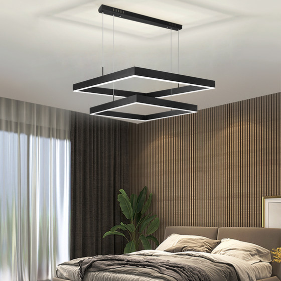 Light luxury Internet celebrity new square room Nordic style chandelier