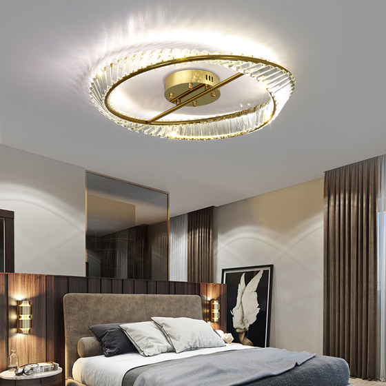 2025 new light luxury crystal master bedroom ceiling lamp