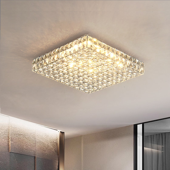 2026 new light luxury Italian crystal living room ceiling lamp
