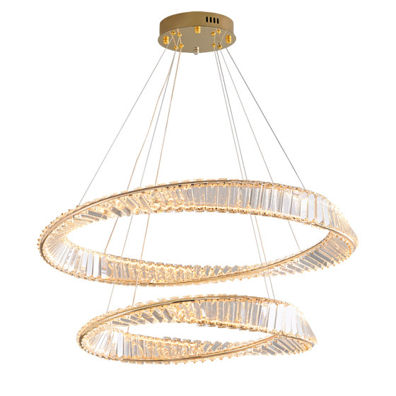 2026 New Italian Light Luxury Style Crystal Living Room Chandelier