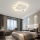 Simple modern square led warm bedroom ceiling lamp