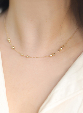 多种戴法可带着洗澡的转运珠项链