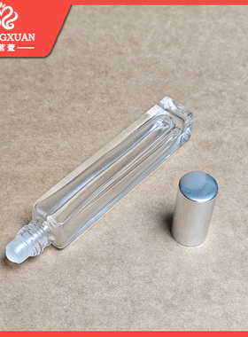 法茗萱 无切线金银黑10ml透明玻璃滚珠空瓶