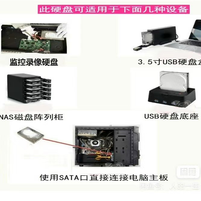 日立12TB企业级氦气硬盘7200转256缓存NAS监控录像机台式机硬盘 - 图1