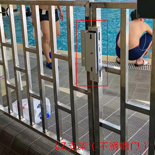 昕亿280KG专用单双门磁力锁支架 铝合金大华海康 LZU型玻璃门门夹 - 图0
