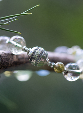 绿度母心咒绿幽灵多宝手串 | 万物叁仟