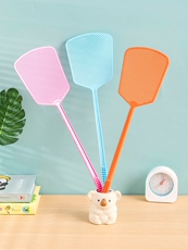 Мухобойка 【苍蝇拍】打不烂家用熟胶耐用加长加厚大号简约卡通塑料灭蚊拍子