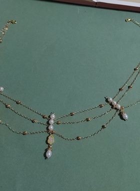 珠帘玉幕端午赵露思同款项链苏慕遮同款璎珞三层项链宫廷舞女项链