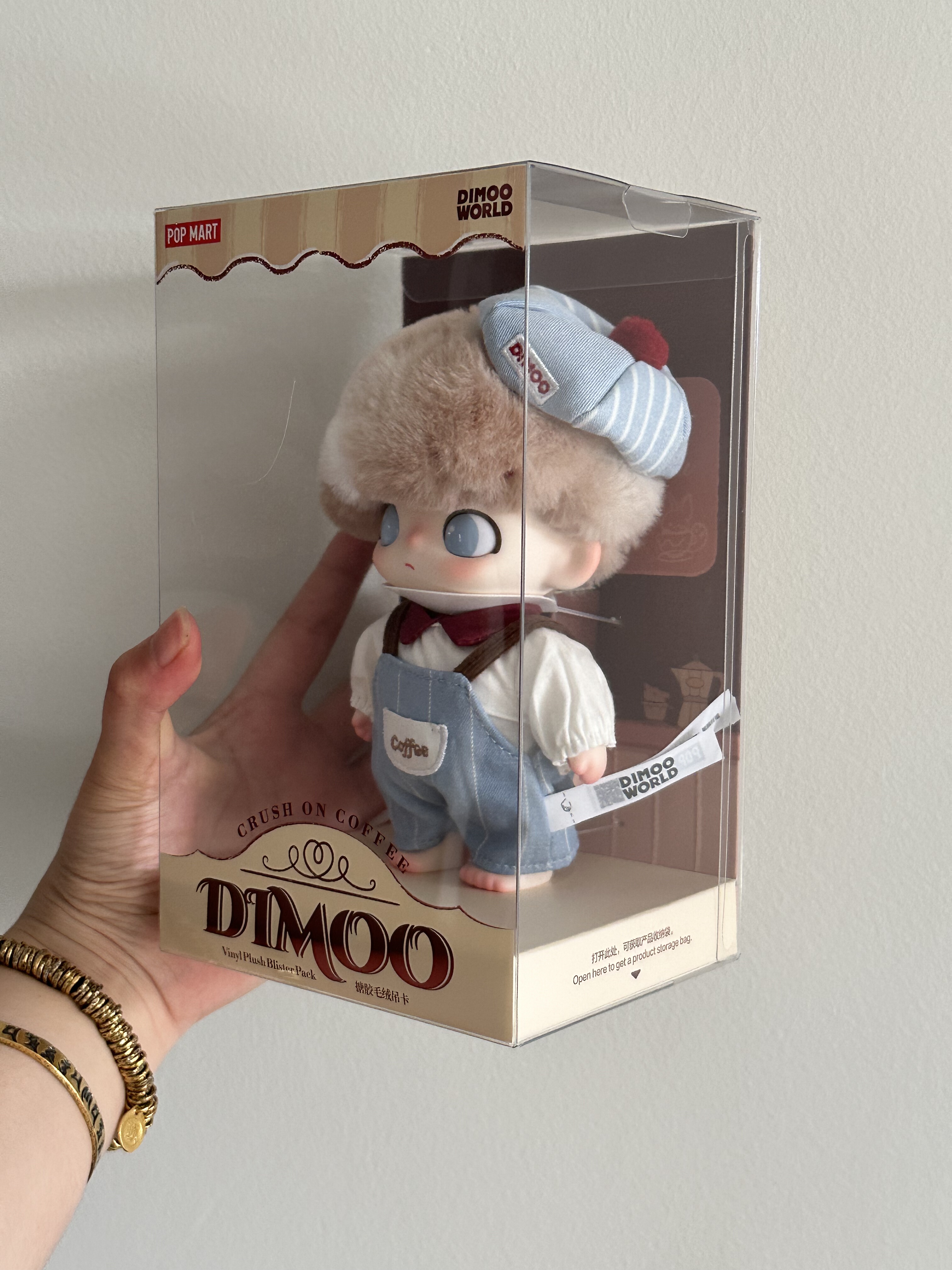 POPMART泡泡玛特DIMOO心动特调系列搪胶毛绒吊卡潮流玩具手办摆件 - 图1