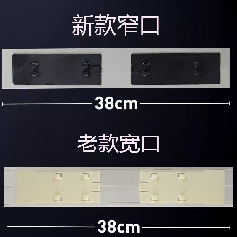 妙洁海绵拖把头38CM厘米大号加宽对折式通用胶棉拖替换墩布头 - 图1