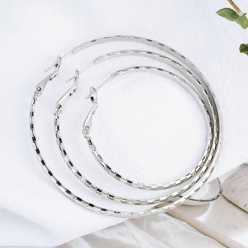 s925银针大圈圈耳环女圆形耳圈韩国个性简约气质圆环圆圈款耳环圈,淘宝优惠券,粉丝福利购,淘宝优惠卷