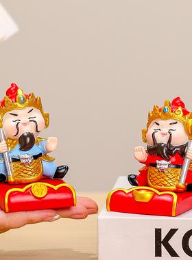 新款小门神手机支架懒人手机座可爱桌面摆件创意办公室工位装饰品