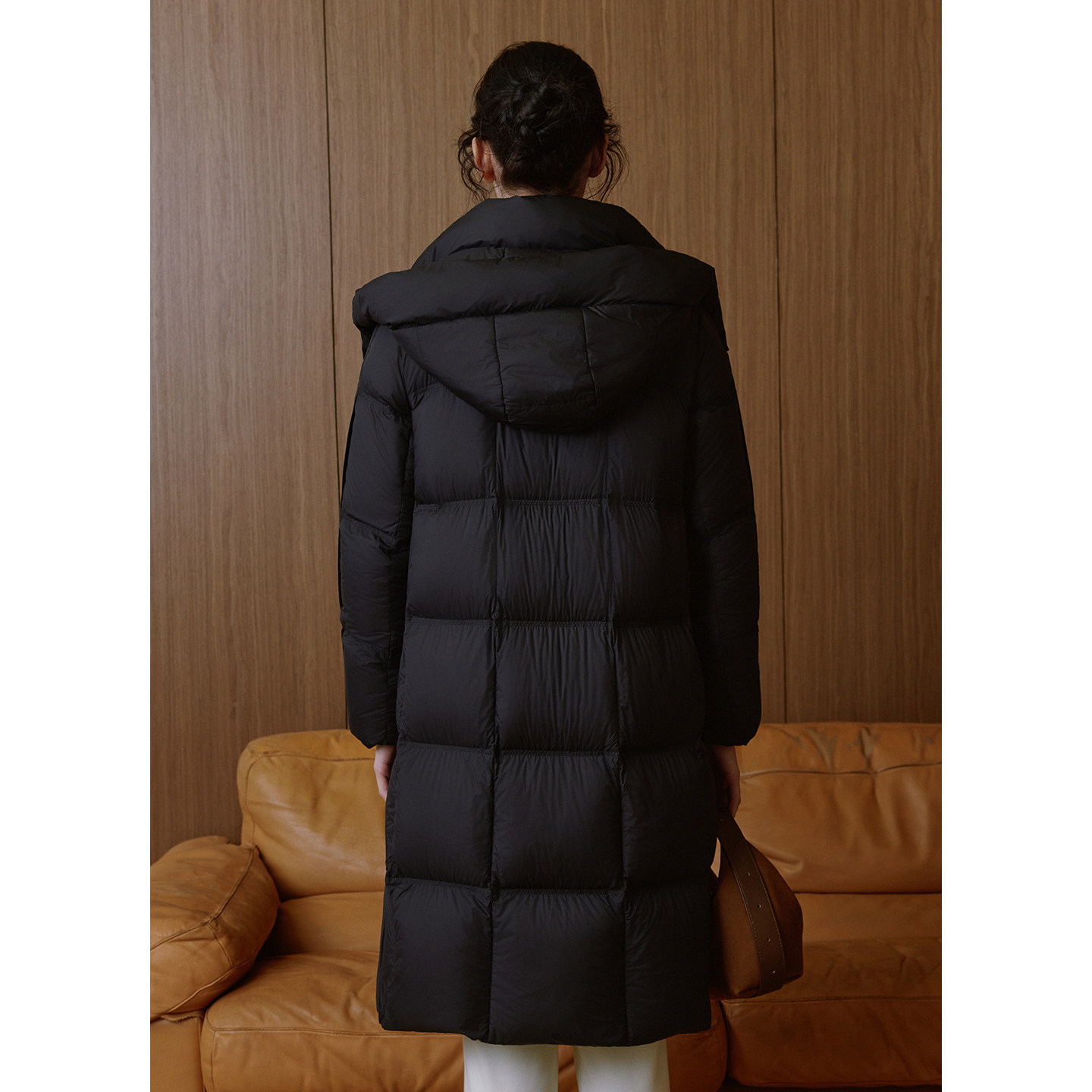 【商场同款】2025冬季新款90鸭绒200g连帽极简保暖长款羽绒服女,淘宝优惠券,粉丝福利购,淘宝优惠卷