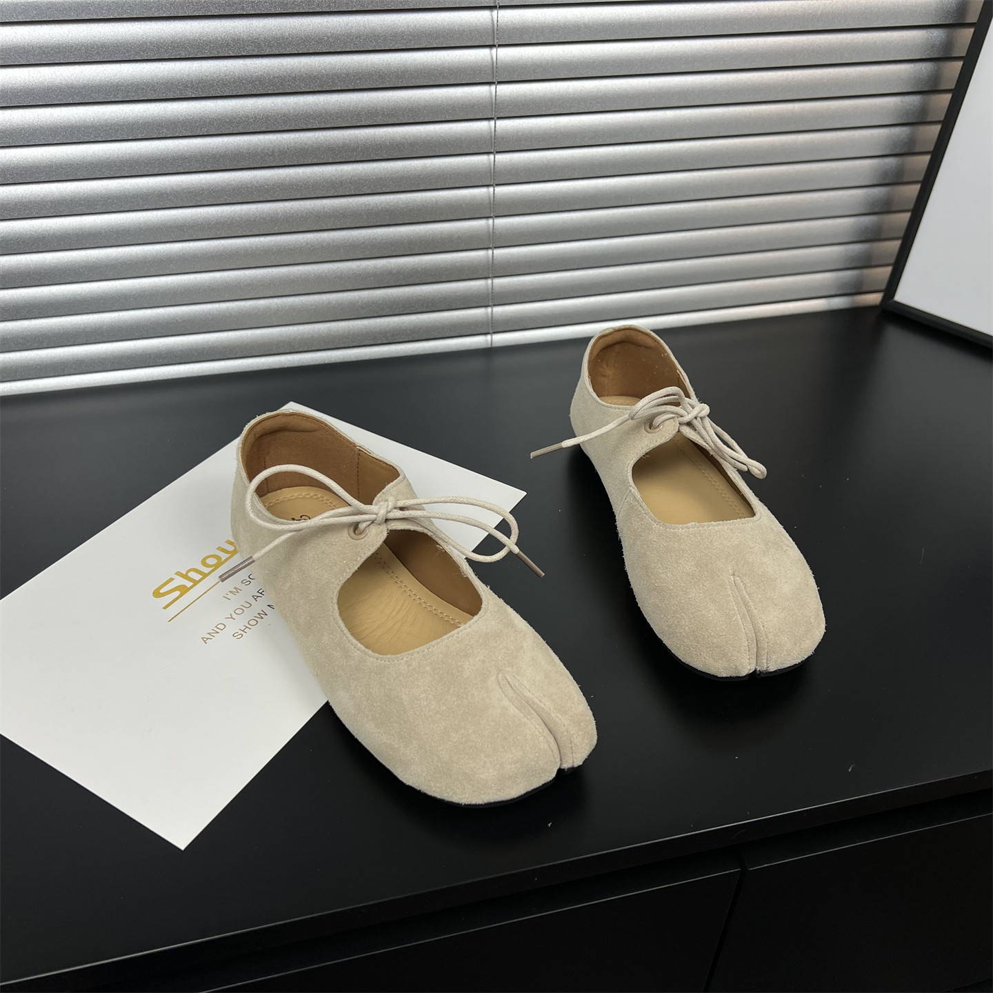 复古风~真皮法式芭蕾舞鞋女2026春新款韩版系带浅口平底玛丽珍鞋,淘宝优惠券,粉丝福利购,淘宝优惠卷