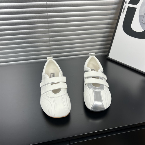 真皮内增高玛丽珍德训鞋女2026春夏新款浅口魔术贴芭蕾舞鞋休闲鞋 - 图3