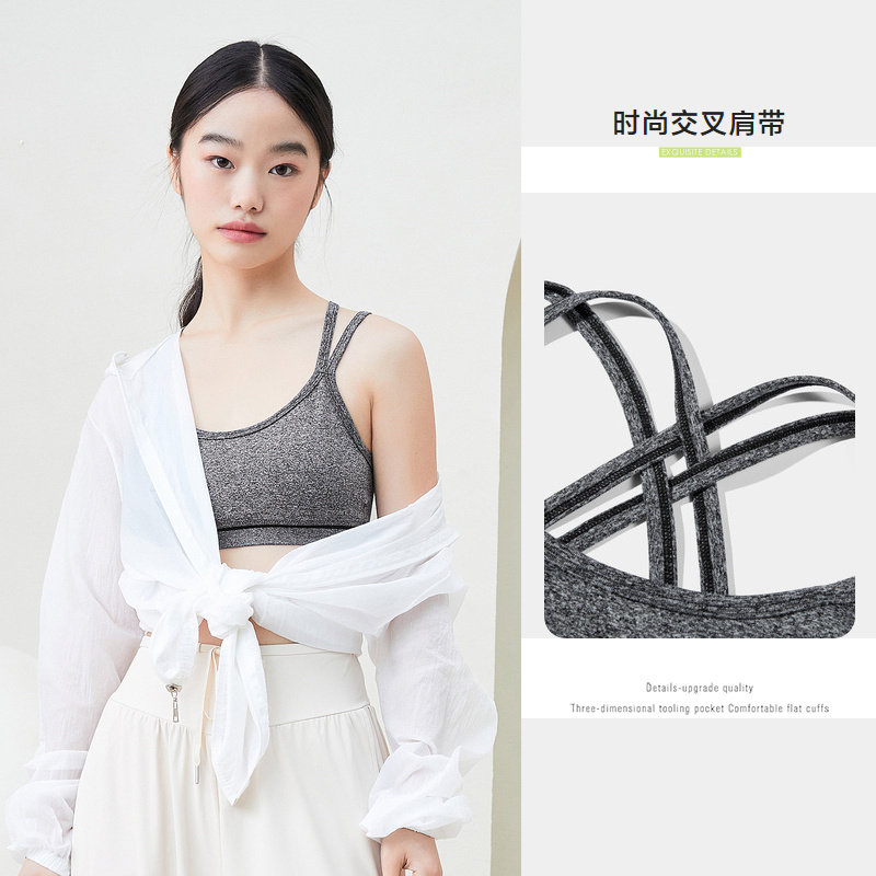 森马美背运动女学生高中无钢圈文胸 森马内衣文胸