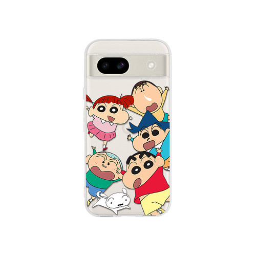 蜡笔小新适用于谷歌Pixel10proXL/9proXL透明手机壳Google Pixel10A/9A卡通8pro彩绘7Pro/8A动画6A软壳9pro - 图3