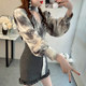 Fairy Ribbon V-neck Shirt ການອອກແບບຂອງແມ່ຍິງ niche Shirt