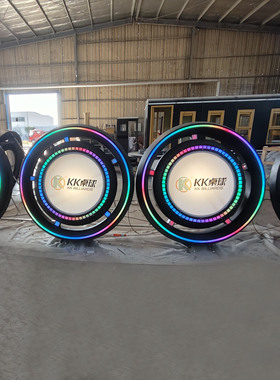 酒吧壁挂发光风扇创意做旧纯手工工业风铁艺转动装饰壁源头厂复古