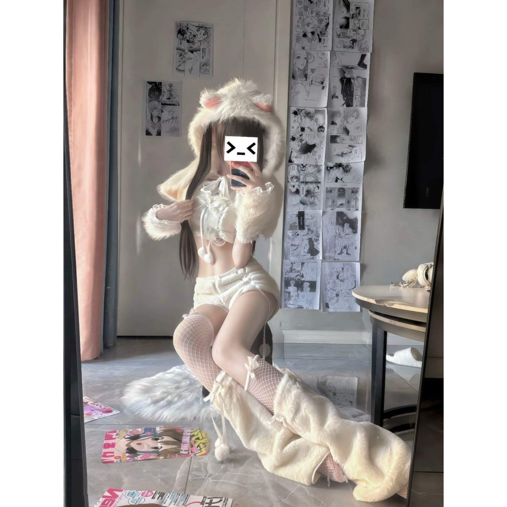 甜美可爱少女新款撞色短袖上衣蝴蝶结蕾丝蛋糕蓬蓬裙夏季短裤套装,淘宝优惠券,粉丝福利购,淘宝优惠卷