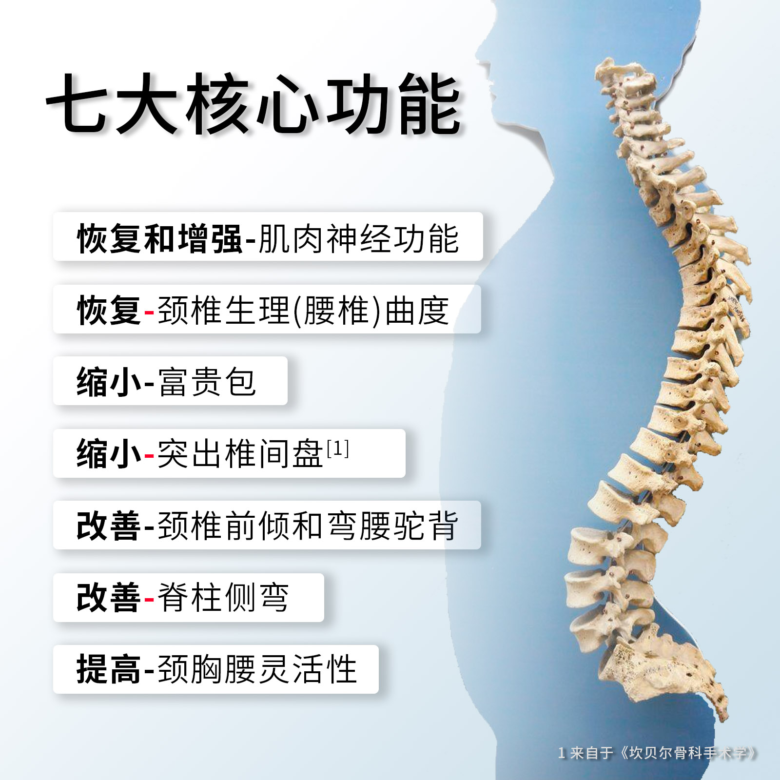 艾新Medspine颈椎抗阻锻炼器材腰椎变直驼背矫正曲度颈部富贵包脖 - 图0