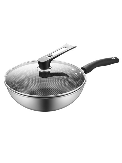 Stainless steel wok non stick household household