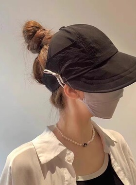 遮阳帽防晒防紫外线2026新款夏季防晒帽女款帽明星同款学生帽
