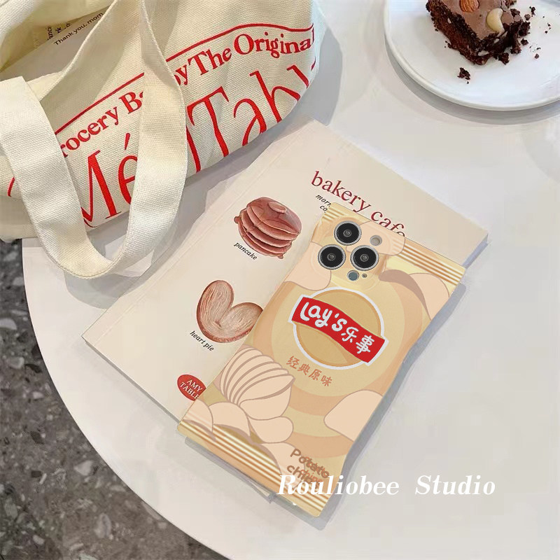 ins创意乐事薯片袋情侣苹果手机壳 龙龙数码配件手机保护套/壳