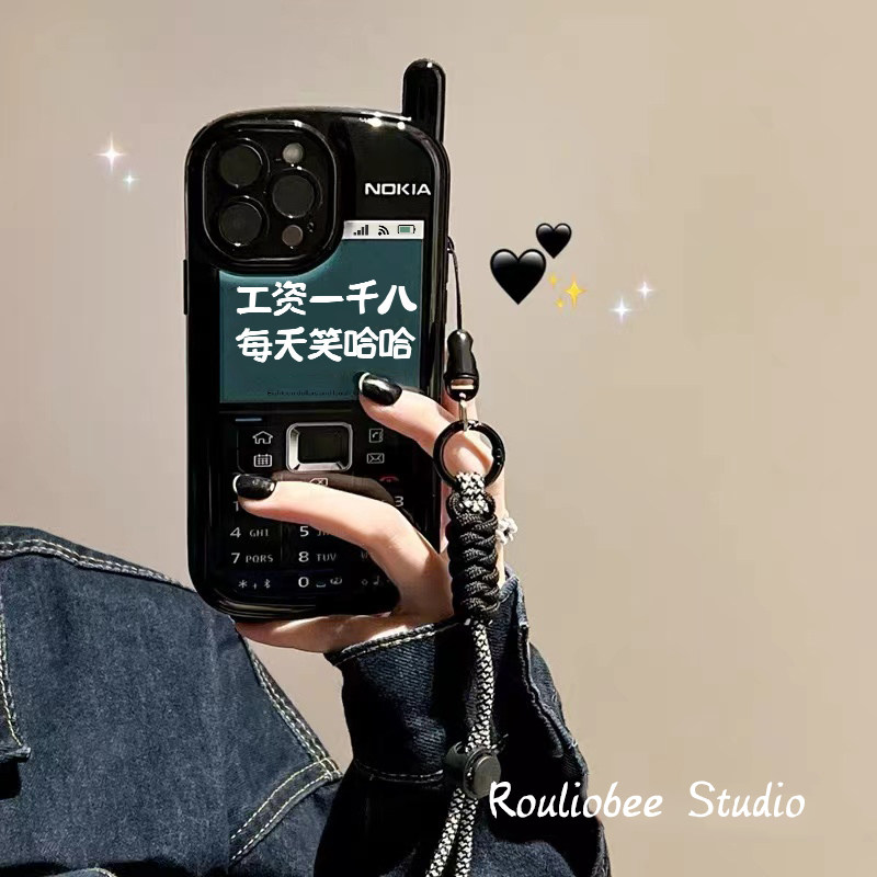 个性文字大哥大bb机苹果13 12手机壳 龙龙数码配件手机保护套/壳