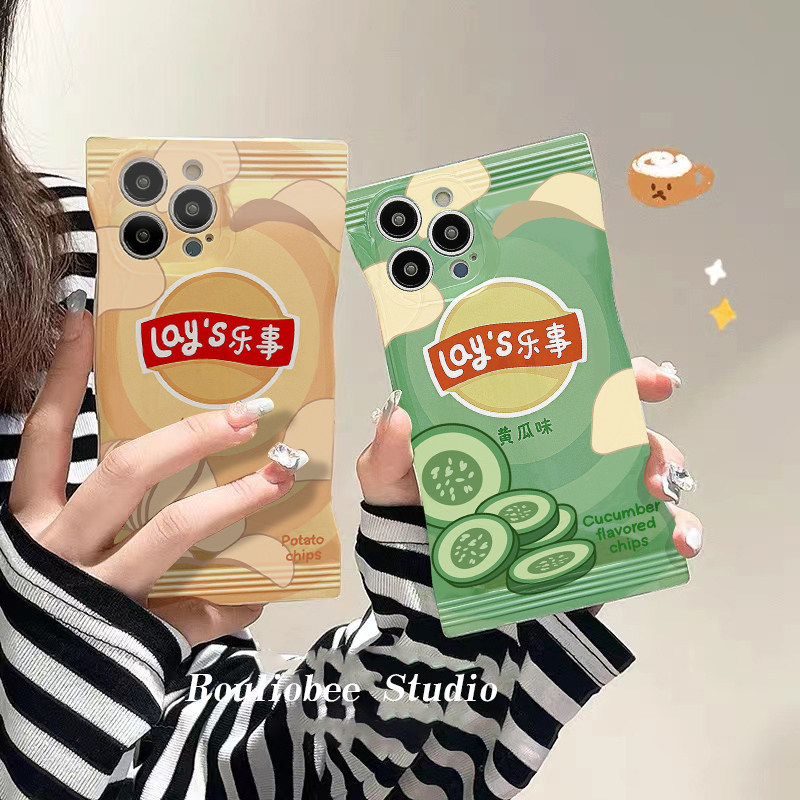 ins创意乐事薯片袋情侣苹果手机壳 龙龙数码配件手机保护套/壳