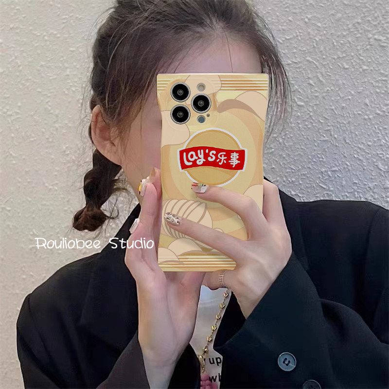 ins创意乐事薯片袋情侣苹果手机壳 龙龙数码配件手机保护套/壳