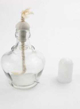 玻璃酒精灯纯棉灯芯棉加厚酒精灯100ml150mDIY手工家用包邮酒精灯