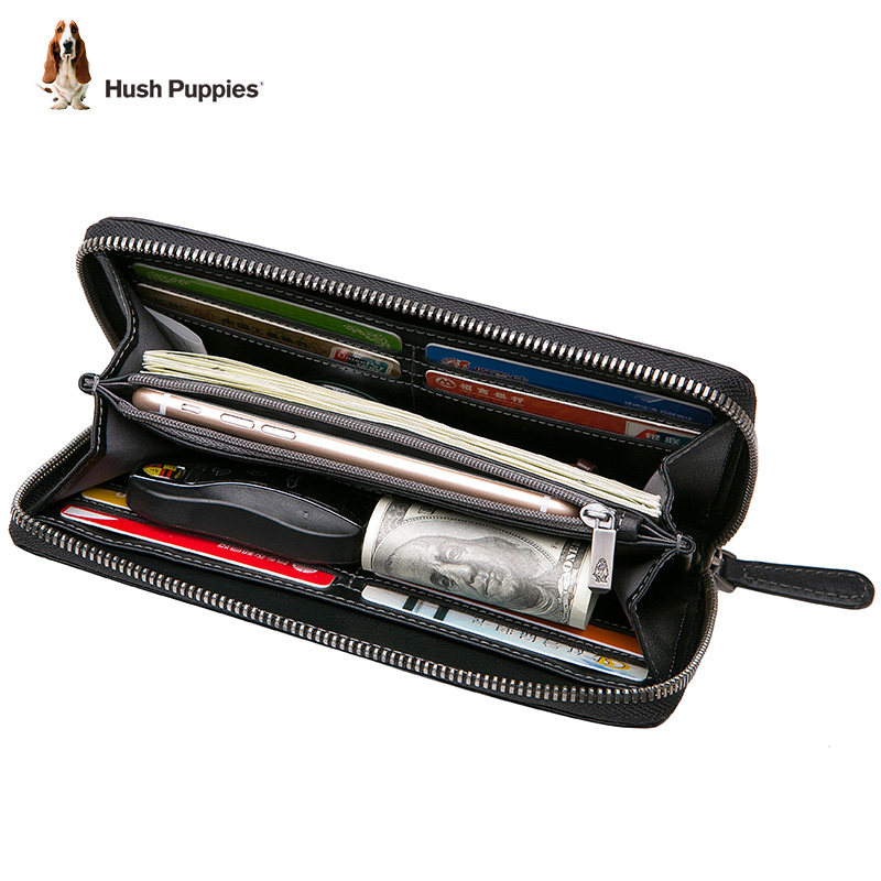 暇步士手拎包长款真皮男士潮男钱包 暇步士若羽钱包