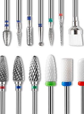 Nail Drill Bits Set Tungsten Carbide Burrs Electric Nail Fil