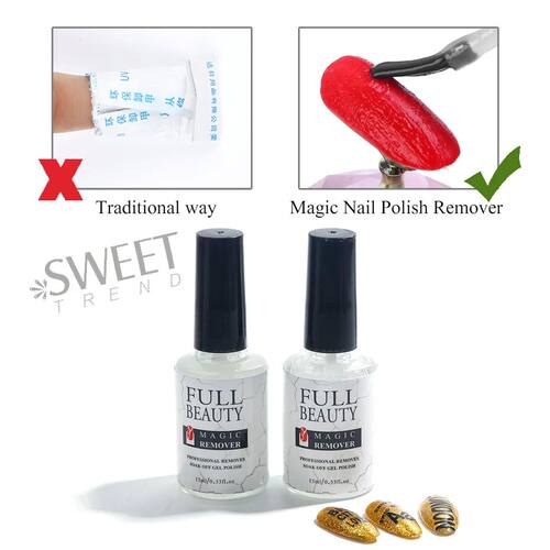 15ml Magic Burst Remover Nails Gel Polish Semi Permanent Deg - 图0